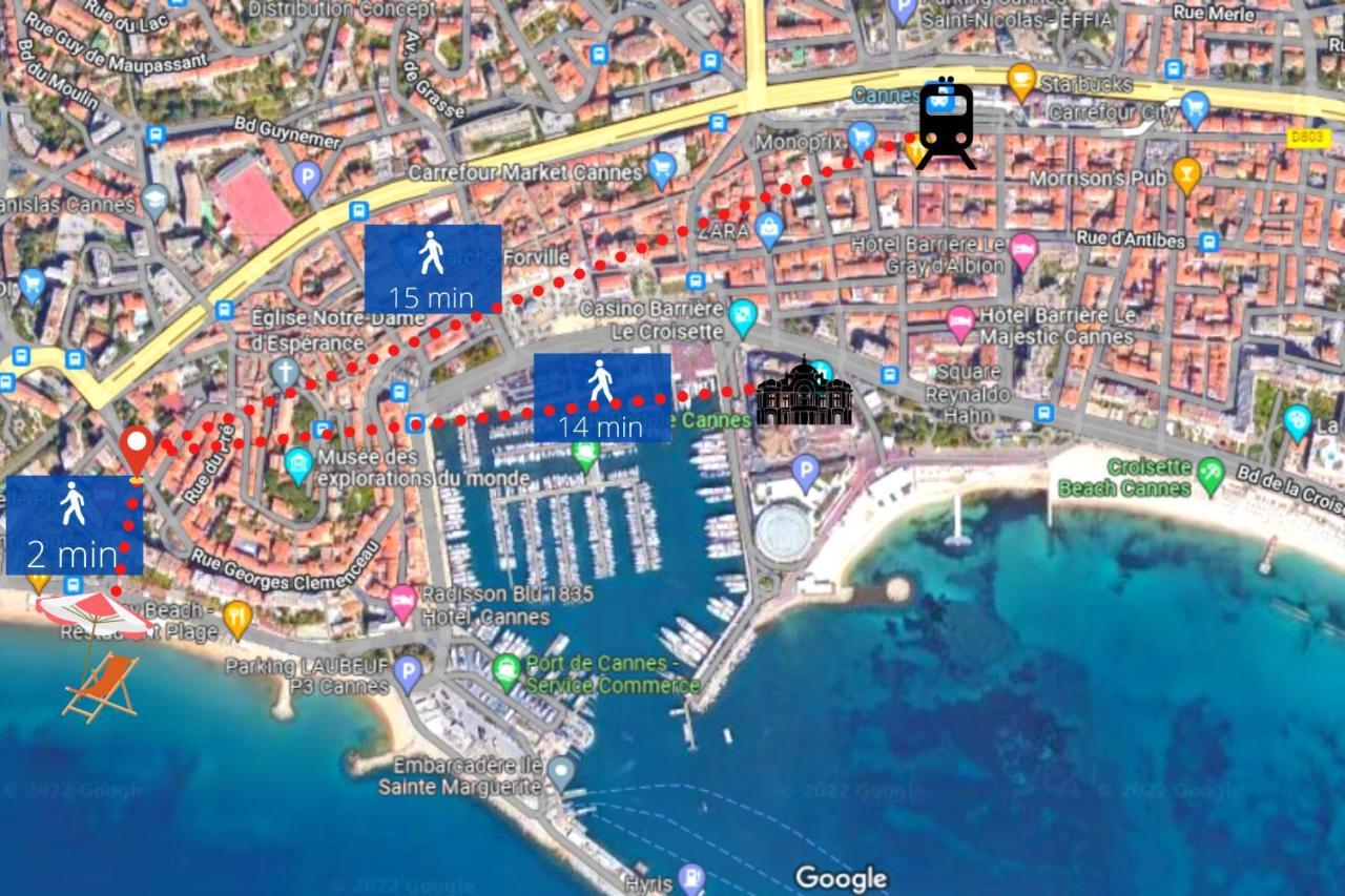 Le Clem - 100M Des Plages - Suquet - Verriere Cote D'Azur Cannes Exterior foto